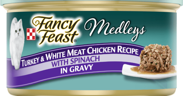 Fancy Feast Turkey & White Meat Chicken Recipe Wild Rice In Gravy